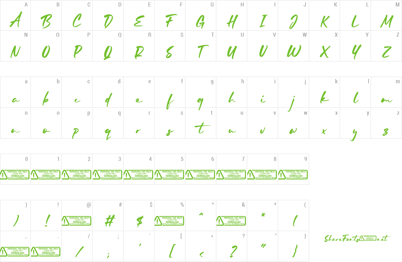 Font Mellodia preview